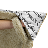 HP Book Page White Hooded Blankets - Gifts For Reading Addicts