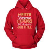 "badass isn't an official job title" Hoodie - Gifts For Reading Addicts