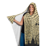 Peter Pan Book Page Vintage Hooded Blanket - Gifts For Reading Addicts