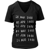 Library Stamp V-neck - Gifts For Reading Addicts