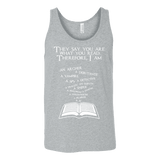 They say you are what you read Unisex Tank - Gifts For Reading Addicts