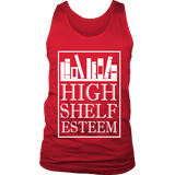High Shelf Esteem Mens Tank - Gifts For Reading Addicts
