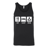 Eat, Sleep, Read Unisex Tank - Gifts For Reading Addicts