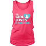 This girl loves reading books Womens Tank - Gifts For Reading Addicts