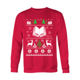 Christmas Ugly Sweatshirt - Gifts For Reading Addicts