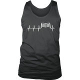 Book heart pulse Mens Tank - Gifts For Reading Addicts