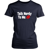 Talk Nerdy To Me Fitted T-shirt - Gifts For Reading Addicts
