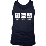 Eat, Sleep, Read Mens Tank - Gifts For Reading Addicts