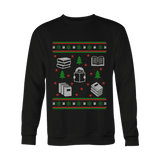 Christmas Bookish Ugly design Sweatshirt - Gifts For Reading Addicts