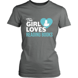 This girl loves reading books Fitted T-shirt - Gifts For Reading Addicts