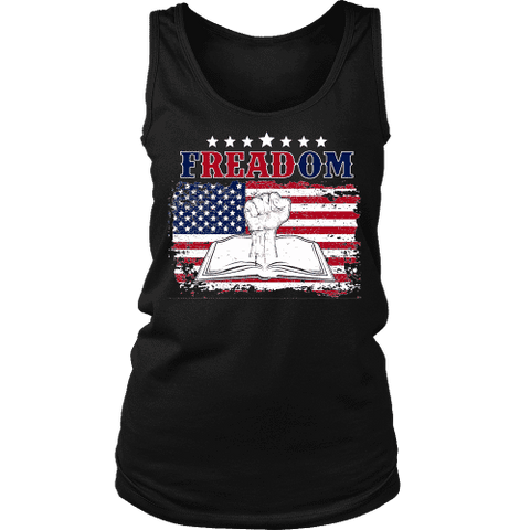 Freadom Womens Tank - Gifts For Reading Addicts