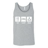 Eat, Sleep, Read Unisex Tank - Gifts For Reading Addicts
