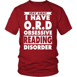 Stay Away I Have O.R.D Unisex T-shirt - Gifts For Reading Addicts
