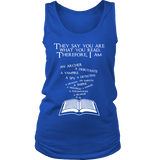 They say you are what you read Womens Tank - Gifts For Reading Addicts