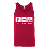 Eat, Sleep, Read Unisex Tank - Gifts For Reading Addicts