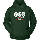 Peace, Love, Books Hoodie - Gifts For Reading Addicts