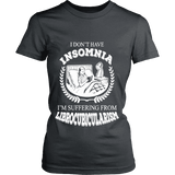 I dont have insomnia I'm suffering from Librocubicularism, Fitted T-shirt - Gifts For Reading Addicts