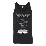 They say you are what you read Unisex Tank - Gifts For Reading Addicts