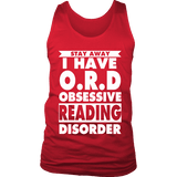 Stay Away I Have O.R.D Mens Tank Top - Gifts For Reading Addicts