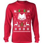 Christmas Ugly Sweater Tees - Gifts For Reading Addicts