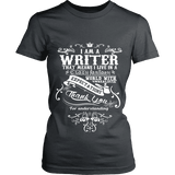 I am a writer Fitted T-shirt - Gifts For Reading Addicts