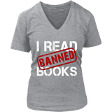 I Read Banned Books V-neck - Gifts For Reading Addicts