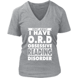 Stay Away I Have O.R.D V-neck - Gifts For Reading Addicts