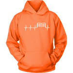 Book heart pulse Hoodie - Gifts For Reading Addicts