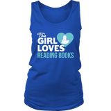 This girl loves reading books Womens Tank - Gifts For Reading Addicts