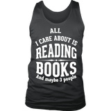 All i care about is reading books Mens Tank - Gifts For Reading Addicts