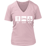 Eat, Sleep, Read V-neck - Gifts For Reading Addicts