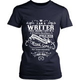 I am a writer Fitted T-shirt - Gifts For Reading Addicts