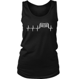 Book heart pulse Womens Tank - Gifts For Reading Addicts