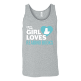 This girl loves reading books Unisex Tank - Gifts For Reading Addicts