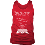 They say you are what you read Mens Tank - Gifts For Reading Addicts