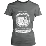 I dont have insomnia I'm suffering from Librocubicularism, Fitted T-shirt - Gifts For Reading Addicts