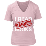 I Read Banned Books V-neck - Gifts For Reading Addicts