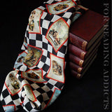 Alice In Wonderland Themed Handmade Infinity Scarf Limited Edition - Gifts For Reading Addicts