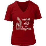 "Women who read" V-neck Tshirt - Gifts For Reading Addicts