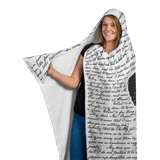 Pride And Prejudice Book Page Hooded Blanket - Gifts For Reading Addicts