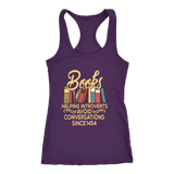 "Avoid Conversations since 1454" Women's Tank Top - Gifts For Reading Addicts