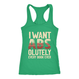 "I Want ABS-olutely Every Book" Women's Tank Top - Gifts For Reading Addicts