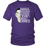 Ruth Bader "A Girl With A Book" Unisex T-Shirt - Gifts For Reading Addicts