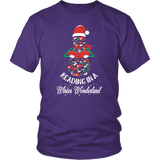 "Reading in a winter wonderland" Unisex T-Shirt - Gifts For Reading Addicts