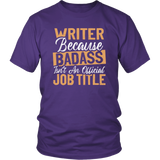 "badass isn't an official job title" Unisex T-Shirt - Gifts For Reading Addicts