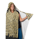 Peter Pan Book Page Vintage Hooded Blanket - Gifts For Reading Addicts