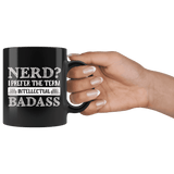 "Nerd?"11oz Black Mug - Gifts For Reading Addicts