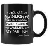 "You are sunlight"11oz black mug - Gifts For Reading Addicts