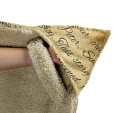 The Lion, the Witch and the Wardrobe Vintage Book Page Hooded Blanket - Gifts For Reading Addicts