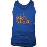 "Canada Bookish Map" Men's Tank Top - Gifts For Reading Addicts